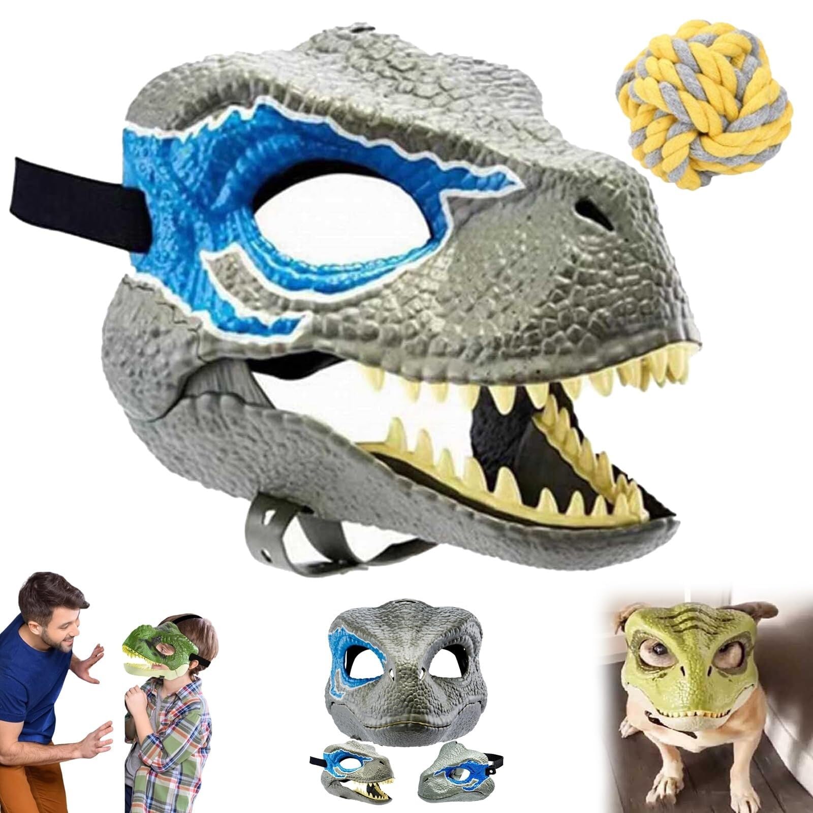 Amazon.co.jp: 犬用恐竜マスク、恐竜マスク動く顎、犬用恐竜